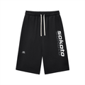 WHITE N GREY LOGO 3/4 SHORTS