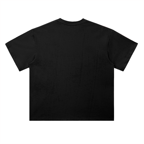GREY N WHITE LOGO TEE