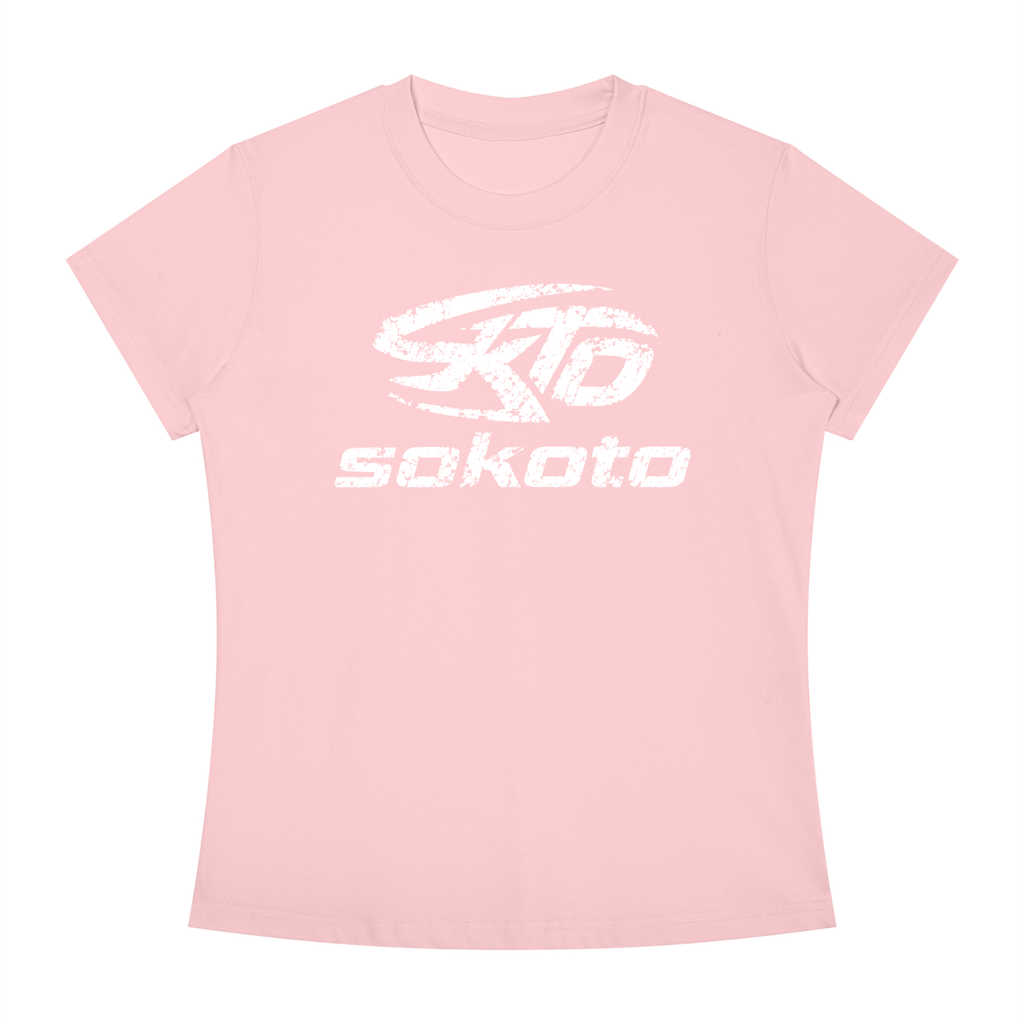 WHITE LOGO SLIM FIT WMNS Tee