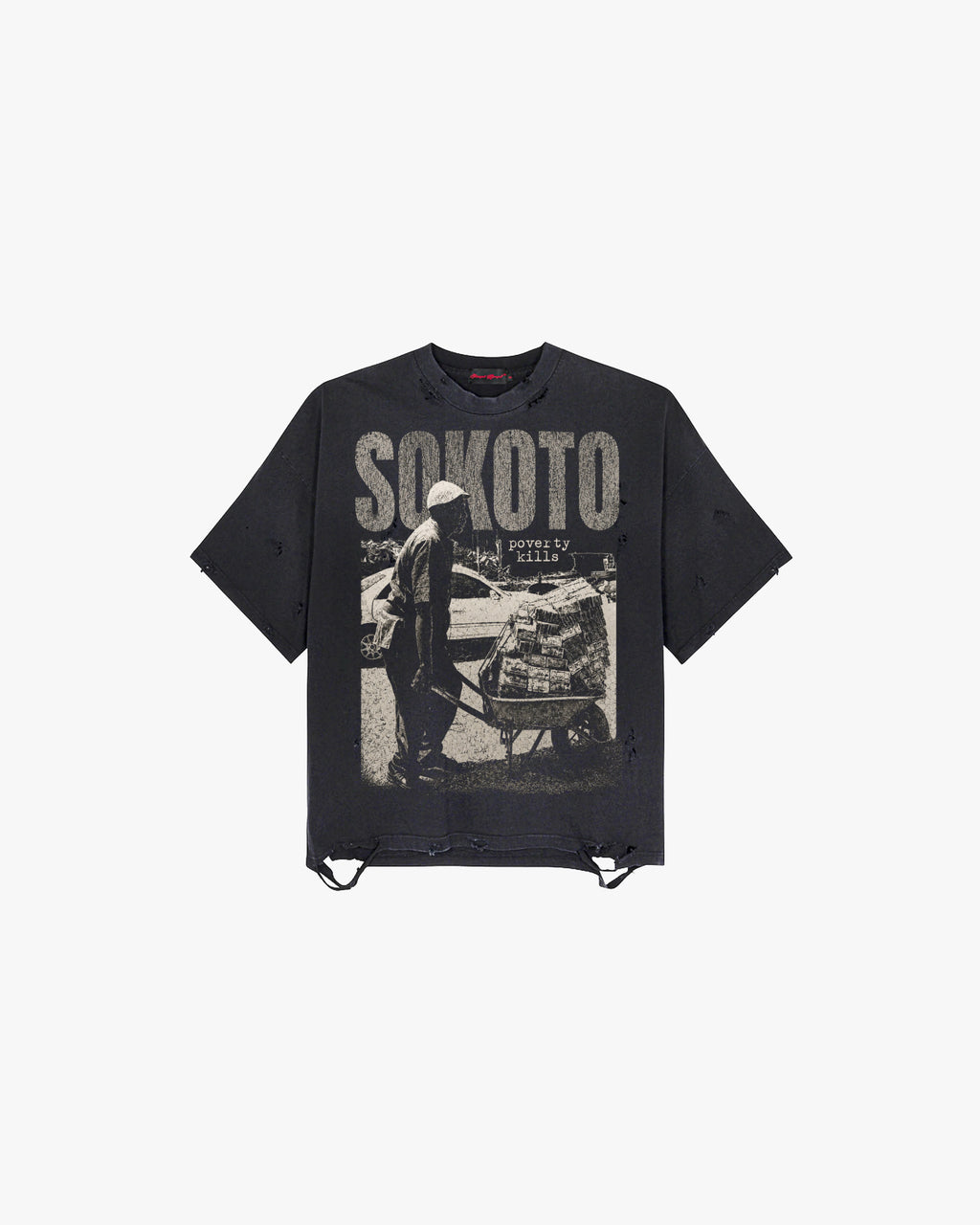 “POVERTY KILLS” Tee (BLACK)