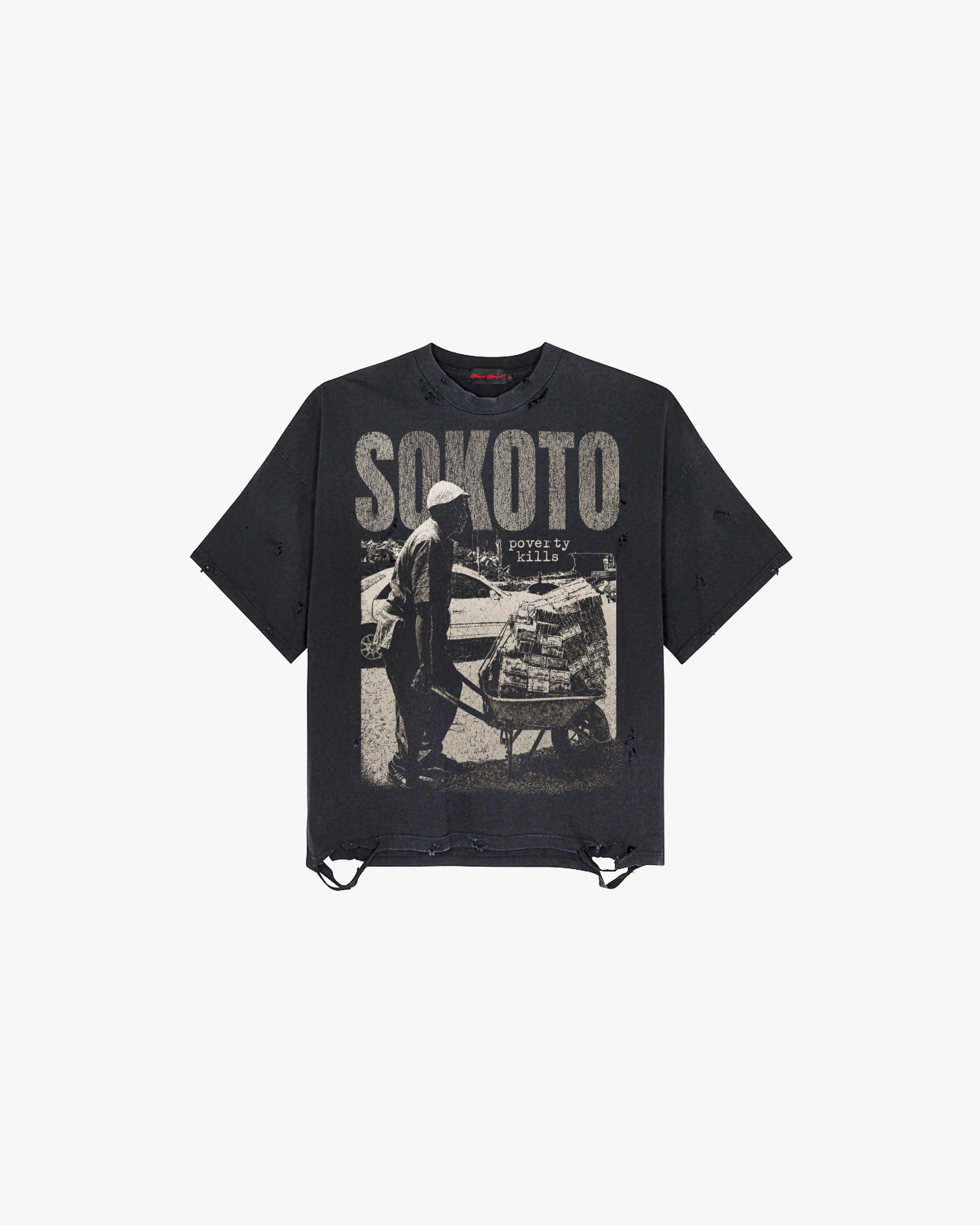 “POVERTY KILLS” Tee (BLACK)
