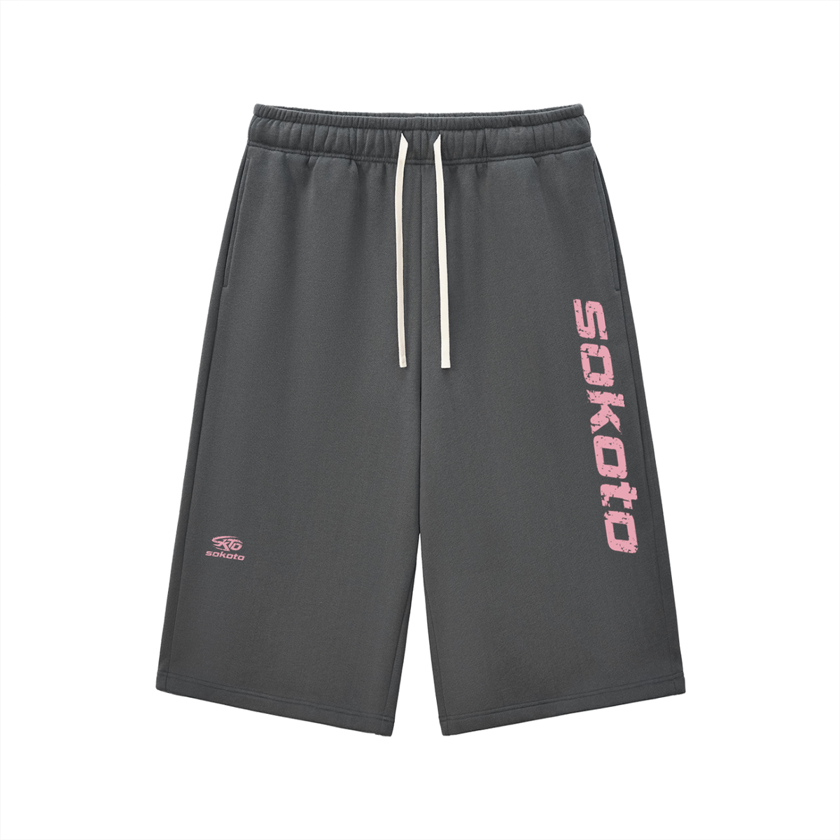 PINK LOGO 3/4 SHORTS